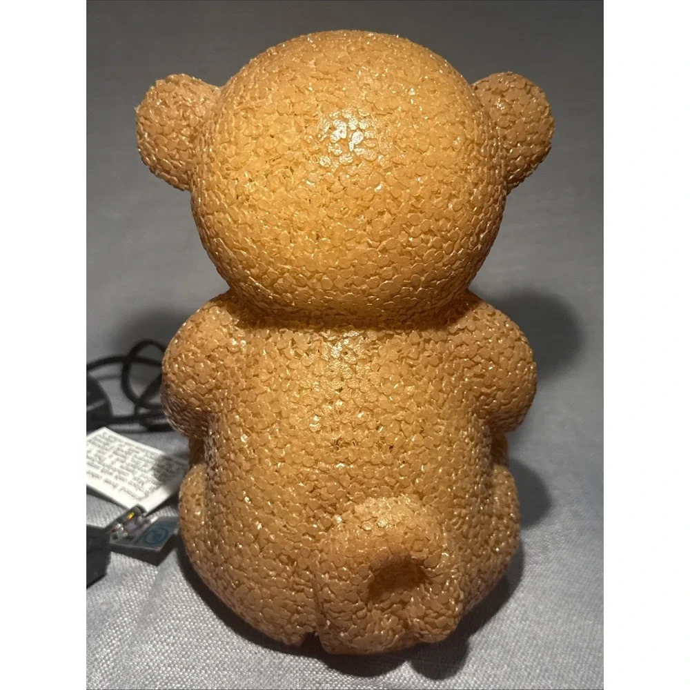 Melted Popcorn‎ Brown Monkey Lamp Night Light  With Plug No Lightbulb Not Tested